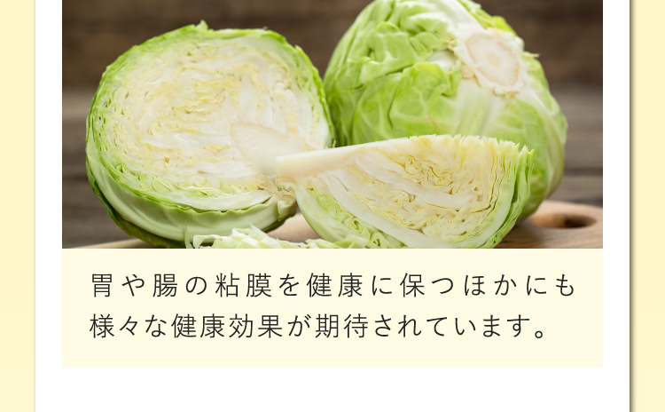 胃や腸の粘膜を健康に保つほかにも様々な健康効果が期待されています。